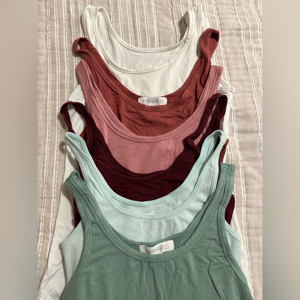 5 scoop neck tank tops - Picture 2 of 2